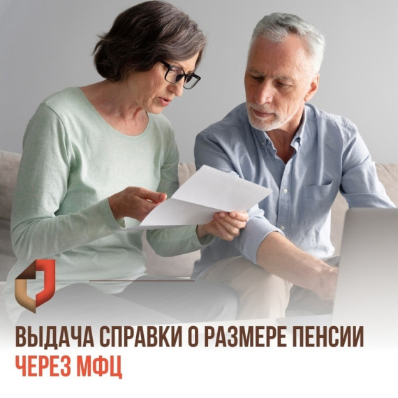 Справку о размере пенсии можно получить в МФЦ. Справку о размере пенсии можно получить в МФЦ.